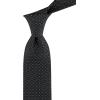 imageCalvin Klein Mens Black Solid and Pattern Neckties  Classic Dress Ties for Work Weddings ampamp Formal wearBlack Geo