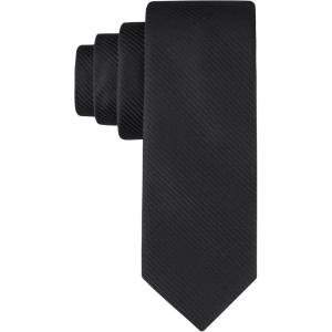 imageCalvin Klein Mens Black Solid and Pattern Neckties  Classic Dress Ties for Work Weddings ampamp Formal wearBlack Cord