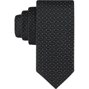 imageCalvin Klein Mens Black Solid and Pattern Neckties  Classic Dress Ties for Work Weddings ampamp Formal wearBlack Geo