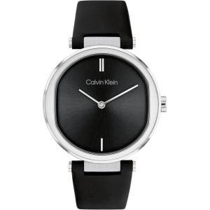 imageCalvin Klein Sensation Womens Quartz Watch  Gift for HerBlack Leather
