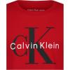 imageCalvin Klein Boys Short Sleeve Logo Crew Neck TShirt Soft Comfortable Relaxed FitCk Racing Red