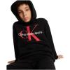 imageCalvin Klein boys Long Sleeve Pullover Fleece HoodieOld School Black