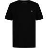imageCalvin Klein Boys Short Sleeve Solid VNeck TShirt Soft Comfortable Relaxed FitMono Black
