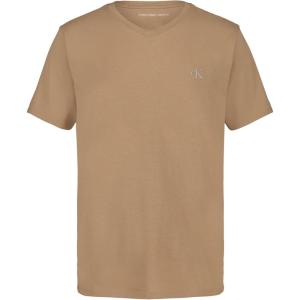 imageCalvin Klein Boys Short Sleeve Solid VNeck TShirt Soft Comfortable Relaxed FitAmphora