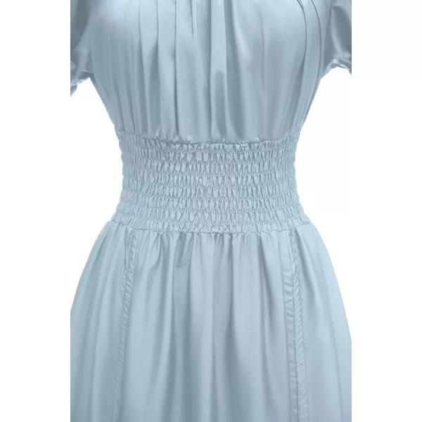 Abaowedding Women Renaissance Costumes Medieval Dress Victorian High Low DressLight Blue