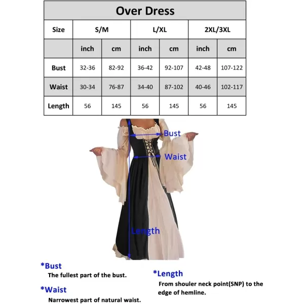 Abaowedding Womenss Medieval Renaissance Costume Cosplay Over DressRed