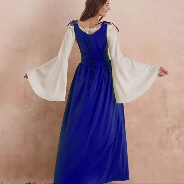 Abaowedding Womenss Medieval Renaissance Costume Cosplay Over DressRoyal Blue