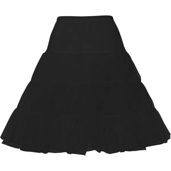 Abaowedding Flower Girls Hoopless Petticoat Crinoline Childs Tutu Underskirt SlipsLongblack