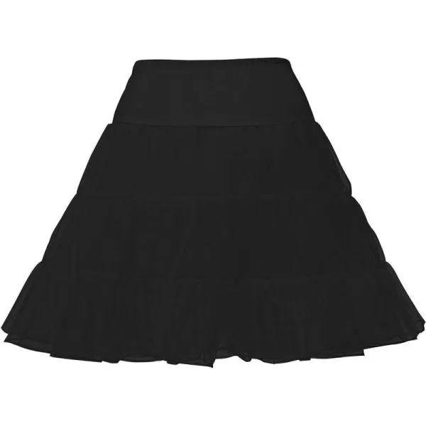 Abaowedding Flower Girls Hoopless Petticoat Crinoline Childs Tutu Underskirt SlipsShortblack