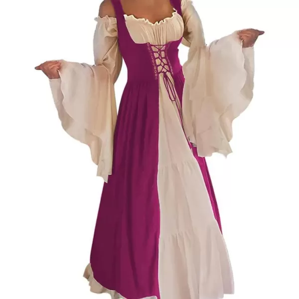 Abaowedding Womenss Medieval Renaissance Costume Cosplay Over DressOrchid