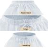 imageAbaowedding Flower Girls Hoopless Petticoat Slip with 3 Layers Elastic Kids Crinoline UnderskirtWhiteOne Size