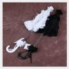 imageLace Floral Parasol Umbrella Decoration Wedding Bride Handmade Photography Prop Umbrella White