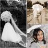 imageLace Parasol Umbrella Wedding White Cotton Fashion Wooden Handle Decoration Umbrella