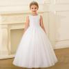 imageFlower Girl Dress for Wedding First Communion Dress Puffy Tulle Kids Pageant Ball GownsWhite