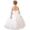 imageFlower Girl Dress for Wedding First Communion Dress Puffy Tulle Kids Pageant Ball GownsWhite