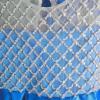 imageChristmas Flower Girl Dress Floor Length Button Draped Tulle Ball Gowns for KidsBlue