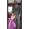 imageChristmas Flower Girl Dress Floor Length Button Draped Tulle Ball Gowns for KidsFuchsia
