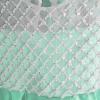 imageChristmas Flower Girl Dress Floor Length Button Draped Tulle Ball Gowns for KidsMint