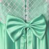 imageChristmas Flower Girl Dress Floor Length Button Draped Tulle Ball Gowns for KidsMint