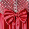 imageChristmas Flower Girl Dress Floor Length Button Draped Tulle Ball Gowns for KidsRed