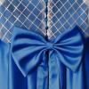 imageChristmas Flower Girl Dress Floor Length Button Draped Tulle Ball Gowns for KidsRoyalblue