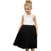 imageAbaowedding Lace Back Flower Girl Dress Kids Summer Wedding Birthday Hoilday Tea Party DressBlack