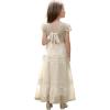 imageAbaowedding Vintage Flower Girl Dress for Wedding Lace Backless Girls First Communion DressesChampagne