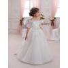 image:imageElegant Flower Girl Lace Beading First Communion Dress 212 Years OldAll Ivory