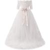 image:imageElegant Flower Girl Lace Beading First Communion Dress 212 Years OldAll Ivory