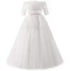 image:imageElegant Flower Girl Lace Beading First Communion Dress 212 Years OldAll Ivory