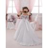 image:imageElegant Flower Girl Lace Beading First Communion Dress 212 Years OldAll White