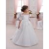 image:imageElegant Flower Girl Lace Beading First Communion Dress 212 Years OldAll White