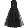 image:imageABaoWedding Halter Tulle Flower Girl Ball Gown Dress Kids FloorLength Formal Dress for WeddingBlack