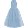 image:imageABaoWedding Halter Tulle Flower Girl Ball Gown Dress Kids FloorLength Formal Dress for WeddingBlue