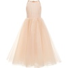 image:imageABaoWedding Halter Tulle Flower Girl Ball Gown Dress Kids FloorLength Formal Dress for WeddingChampagne