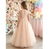 image:imageABaoWedding Halter Tulle Flower Girl Ball Gown Dress Kids FloorLength Formal Dress for WeddingChampagne