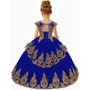image:imageAbaowedding Beaded Lace Appliques Flower Girl Dress First Communion Ball Gown Kids Pageant Prom DressesRoyal Blue