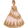 image:imageAbaowedding Beaded Lace Appliques Flower Girl Dress First Communion Ball Gown Kids Pageant Prom DressesPink