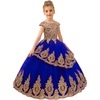 image:imageAbaowedding Beaded Lace Appliques Flower Girl Dress First Communion Ball Gown Kids Pageant Prom DressesRoyal Blue