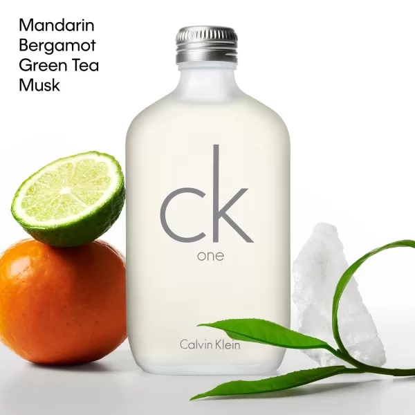 Calvin Klein CK One Eau de Toilette  Citrus Unisex Fragrance  With Notes of Green Tea Bergamot Cardamom Violet ampamp Amber  Luxury Unisex Perfumes  Long Lasting Fragrance67 Fl Oz Pack of 1