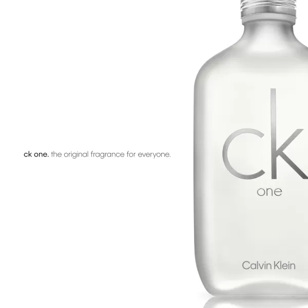 Calvin Klein CK One Eau de Toilette  Citrus Unisex Fragrance  With Notes of Green Tea Bergamot Cardamom Violet ampamp Amber  Luxury Unisex Perfumes  Long Lasting Fragrance33 Fl Oz Pack of 1