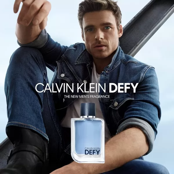 Calvin Klein Defy Eau de Toilette  Woody Mens Cologne  With Notes of Bergamot Oil Lavender Absolute ampamp Vetiver Oil  Luxury Perfumes for Men  Long Lasting Fragrance16 Fl Oz Pack of 1