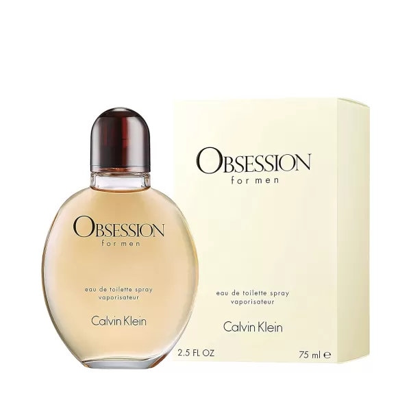 Calvin Klein Obsession for Men Eau de Toilette  Ambery Mens Cologne  With Notes of BergamotMandarin Lavender ampamp Musk  Luxury Perfumes for Men  Long Lasting Fragrance25 Fl Oz Pack of 1