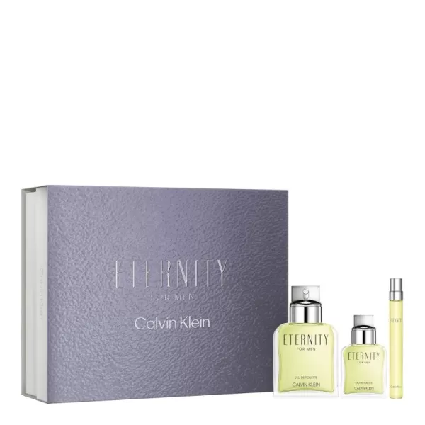 Calvin Klein Eternity Eau de Toilette  Fougre Mens Cologne  With Notes of Mandarin Sage Cedarwood ampamp Amber  Luxury Perfumes for Men  Long Lasting Fragrance3 piece 33 Fl Oz  1 Fl Oz  033 Fl Oz