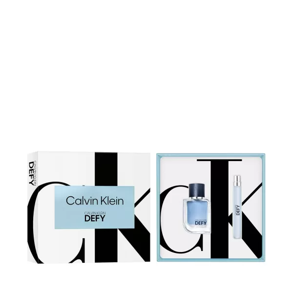 Calvin Klein Defy for Men Eau de Toilette  Notes of freshness and powerful woods102 Fl Oz Pack of 2