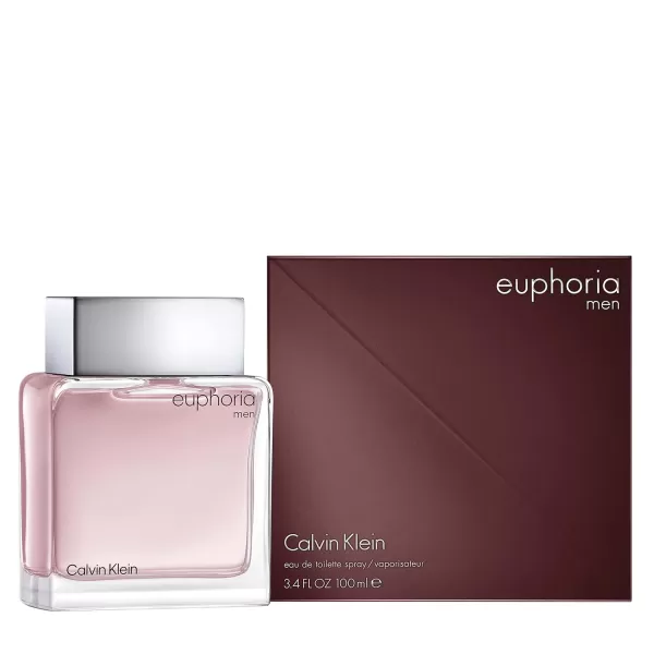 Calvin Klein Euphoria Eau de Toilette  Chypre Mens Cologne  With Notes of Ginger Black Basil Patchouli ampamp Amber  Luxury Perfumes for Men  Long Lasting Fragrance34 Fl Oz Pack of 1