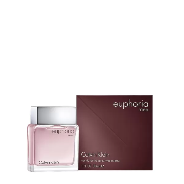 Calvin Klein Euphoria for Men Eau de Toilette  Notes of spice raindrops sudachi gingers amp pepper1 Fl Oz Pack of 1