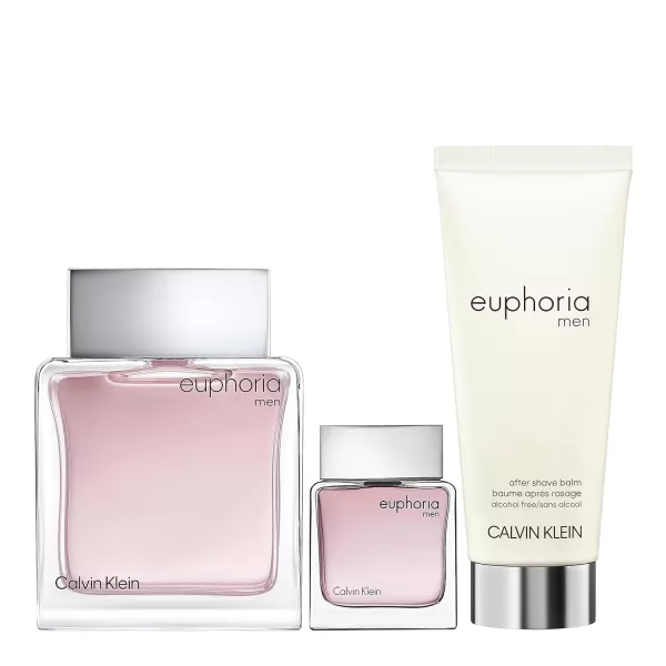 Calvin Klein Euphoria for Men Eau de Toilette  Notes of spice raindrops sudachi gingers amp pepper3 piece holiday gift set