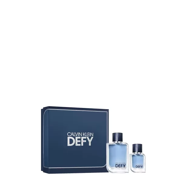 Calvin Klein Defy for Men Eau de Toilette  Notes of freshness and powerful woodsEau De Toilette Gift Set 1 Fl Oz  34 Fl Oz