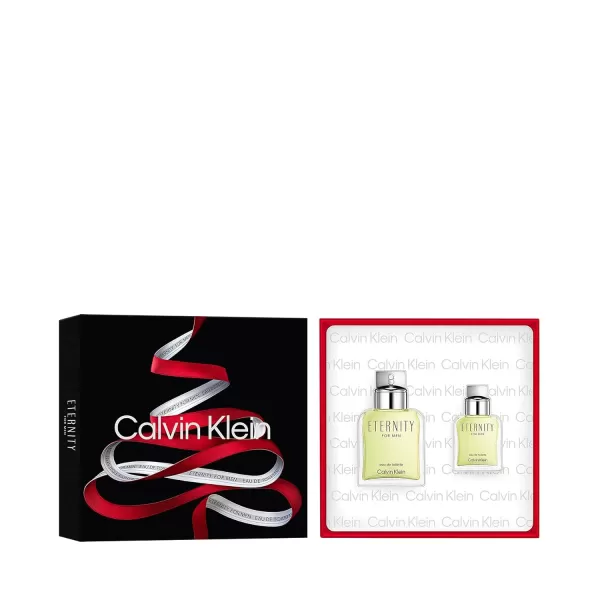 Calvin Klein Eternity for Men Eau De Toilette Cologne  Notes of Bergamot Geranium Sandalwood and Amber2 Piece Assortment